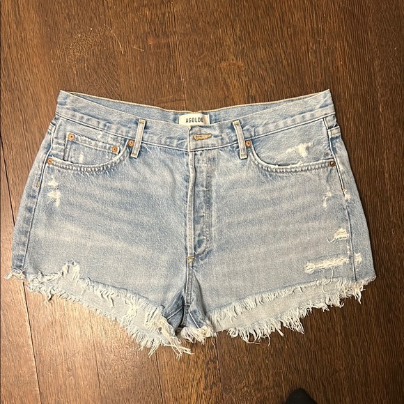 Agolde Blue Jean Shorts for Effortless Style